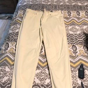 Jones New York Lexington Ankle yellow pants